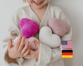 Crochet heart pattern Valentine's Day - amigurumi PDF pattern