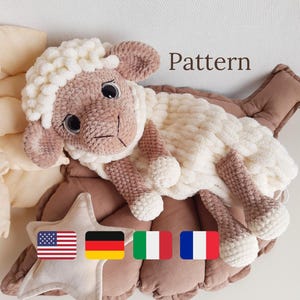Padrão de Ovelhinha de Crochê: Bolsa de Pijama Amigurumi (Download em PDF)