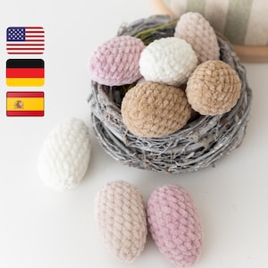 Crochet Easter Eggs Pattern: Amigurumi Toy (PDF Pattern)