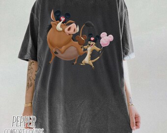 Timon and Pumbaa Mickey Ears Snack T-shirt, Lion King Magic Kingdom Foodie Shirt