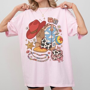 Retro Western I Knew You Toy Story 5 T-Shirt, Disney Woody Cowboy Boot Shirt image 11