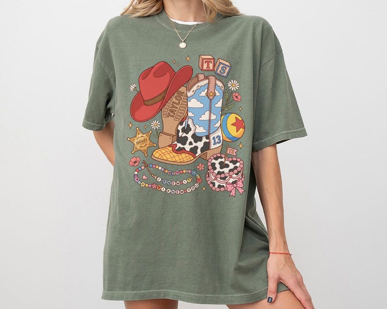 Retro Western I Knew You Toy Story 5 T-Shirt, Disney Woody Cowboy Boot Shirt image 10