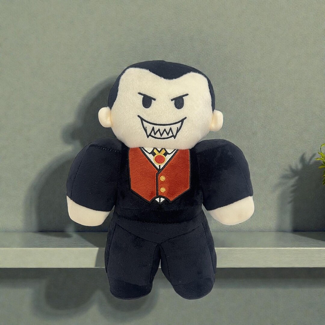 Vampire Skeleton Dead Rails Dead Rails Game Plush Doll, Vampire Suit Character Plush Toy, Gothic ...