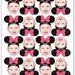 DIY Minnie Mouse Inspired Photo Cupcake Toppers Color | Etsy