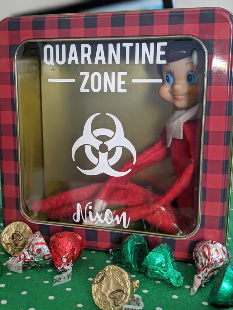 Elf on the Shelf Quarantine Box personalized Etsy