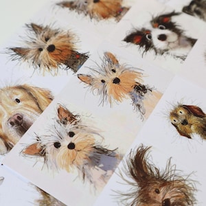 Pack d'autocollants pour chien 59 styles | haute qualité | sans résidus | journal et décoration | Oeuvres d'art originales et de niche