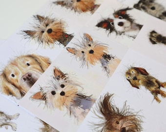 59 styles dog sticker pack | high quality | residue-free | journal and decor | Original and Niche Artwork