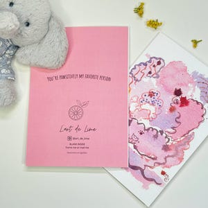 Vous êtes vraiment ma personne préférée | Aquarelle artistique abstraite de Zazzle.be Liste d'envies Vous avez des idées ? Oeuvre d'art originale et de niche | Blanc à l'intérieur