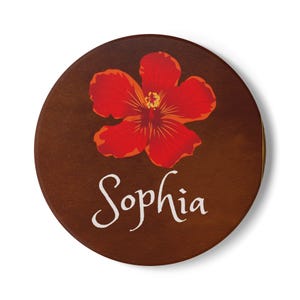 Personalized Ceramic Coaster - Custom Drink Coaster, Table Coaster, Housewarming Gift, Wedding Favor, Kitchen Decor