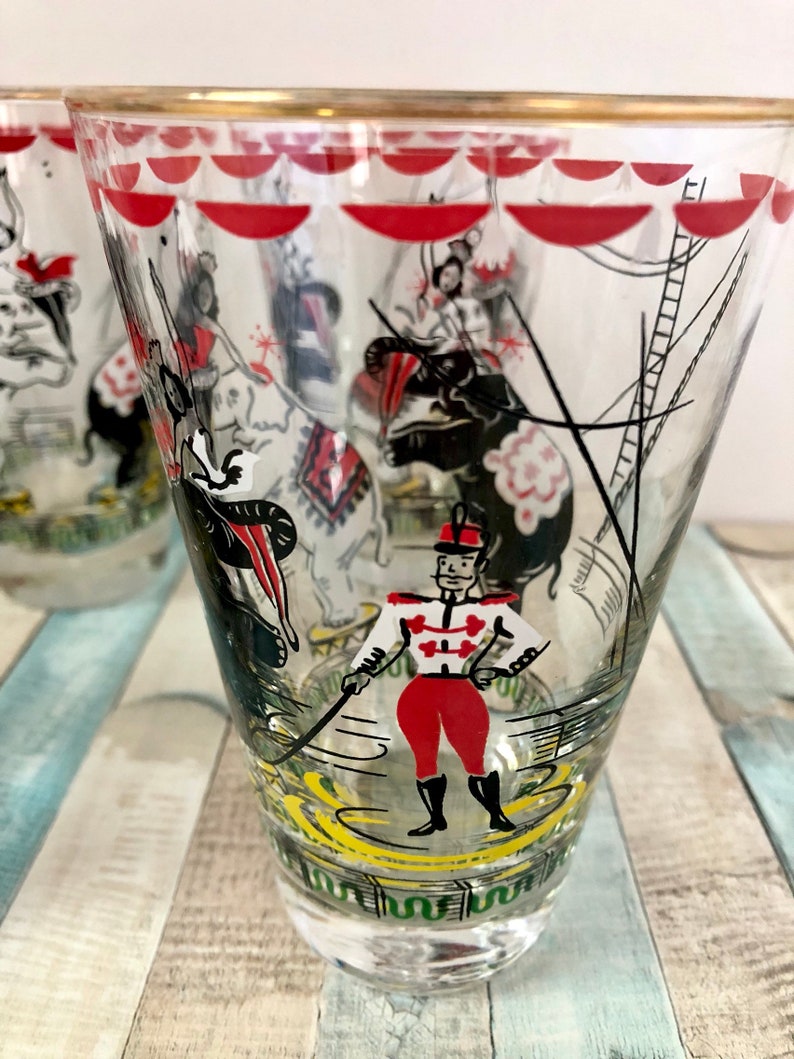 libbey circus glasses