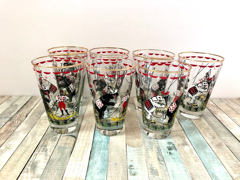 libbey circus glasses
