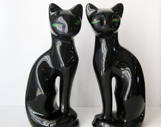 Vintage Cat Statues Art Deco Etsy