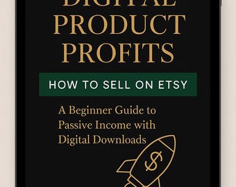 Etsy Digital Product E-book | Beginner's Passive Income Guide (PDF)