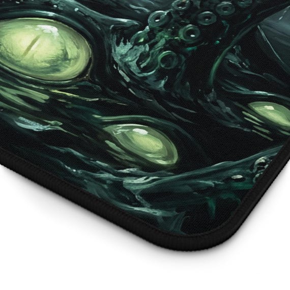 Kraken Tentacles Desk Mat, Ocean Monster Gaming Mousepad, Cosmic
