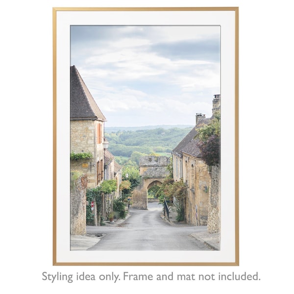 France Photography, The Road from Domme, France, Dordogne, French Home Decor, Europe Fine Art  Travel Photograph, Large Wall Art