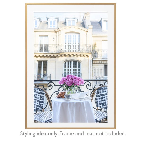 Paris Photography - Spring Mornings in Paris, Coffee, Large Wall Art, French Home Decor