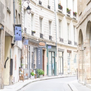 Paris Photography - Rue Charlemagne, Street in Paris, France Travel Photograph, French Home Decor, Large Wall Art