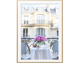 Paris Photography - Spring Mornings in Paris, Coffee, Large Wall Art, French Home Decor