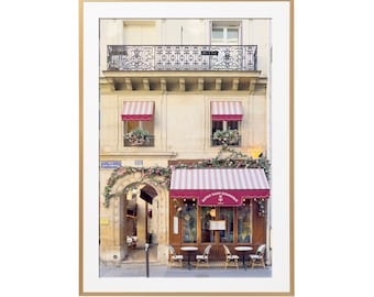Paris Photography - Bistro Saint Dominique, Paris Decor, Large Wall Art, French Home Decor