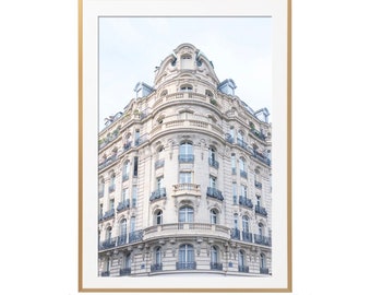 Fotografia de Paris - Apartamentos na Rue Lecourbe, Arquitetura de Paris, Janela, Arquitetura Francesa, Grande Arte de Parede, Decoração de Casa Francesa