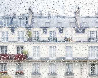 Paris Fine Art Photograph - Rainy Day in Paris, Paris Art Print, Large Wall Art, Neutral, Decor, Gallery Wall