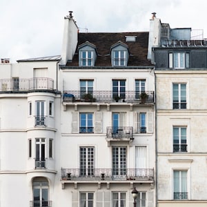 Paris Fotografie - Ile Saint-Louis, Paris Architektur, Urban Dekor, Französisches Dekor, Große Wandkunst