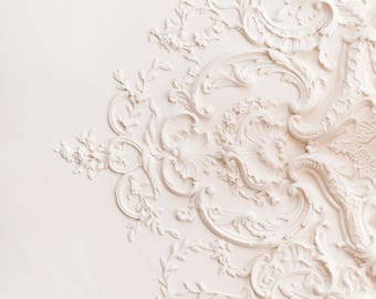 Paris Photograph - The Lacework Ceiling, Paris Architecture Detail, Large Wall Art, Neutral French Home Decor, Fine Art Photo