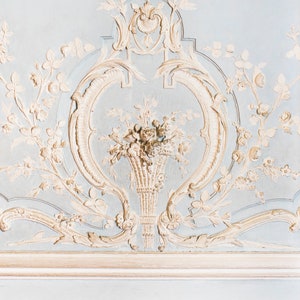 Paris Photograph - Blue and White Details at Versailles, Paris Architecture, Large Wall Art, French Home Decor, Fine Art Photo, Gallery Wall
