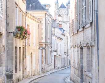 France Travel Photography, Morning in Poitiers, France, French Country Home Decor, Fine Art Travel Photograph, Large Wall Art, Gallery Wall