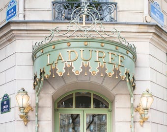 Paris Photograph - Laduree Paris, Patisserie, Paris Art Print, French Home Decor, Large Wall Art