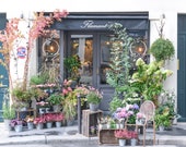 Paris Photograph - Oz Garden, Paris Flower Market, Paris Art Print, Romantic French Home Decor, Large Wall Art