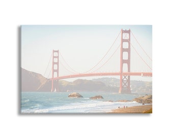 California Photo on Canvas, San Francisco, Golden Gate Bridge, Gallery Wrapped Canvas, Large Wall Art, Home Decor