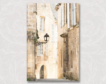 French Country Photograph on Canvas, Sarlat, France, Dordogne, French Home Decor, Europe Fine Art Travel Photograph, Large Wall Art