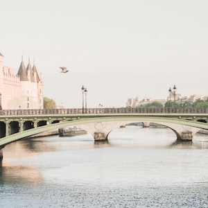Paris Photography - One Morning in Paris, River Seine and Bridges, One Morning in Paris, French Home Decor, Large Wall Art
