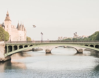 Paris Photography - One Morning in Paris, River Seine and Bridges, One Morning in Paris, French Home Decor, Large Wall Art