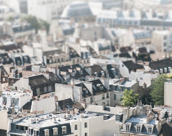 Paris Photography - Paris Rooftops, Architectural Photography, French Travel Home Decor, Large Wall Art