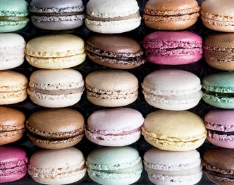 Paris Photography - Macarons, French Patisserie, Paris Art Print, Pastry, Kitchen Decor, Colorful Food Photography, Large Wall Art
