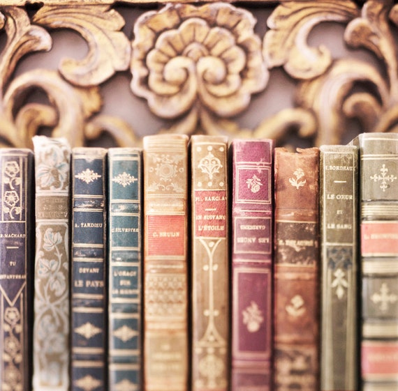 Antique Books Wall Art