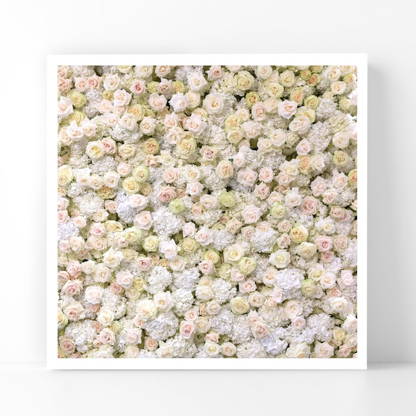 London Photography - Pale Flower Carpet, 5x5 London Fine Art Photograph, London Home Decor, Wall Art, London Gallery Wall