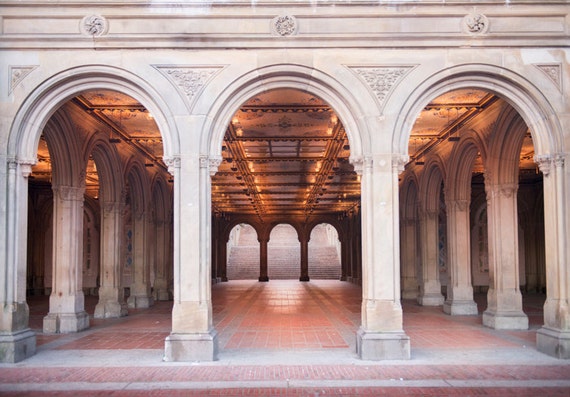 Bethesda Terrace Central Park Photography Print Urban Home 