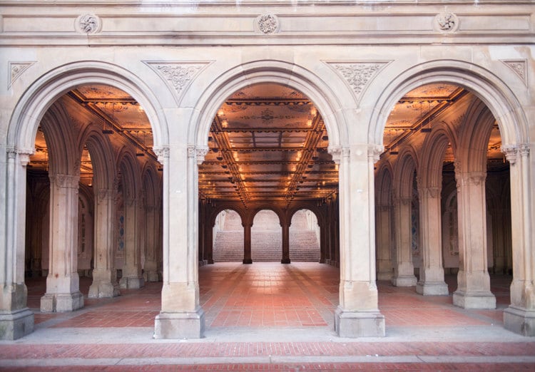 New York City Photography Bethesda Terrace, Urban Architecture