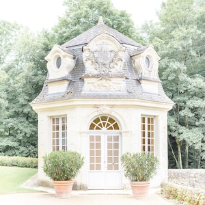 France Photography, Petite Chateau, Villandry, French Home Decor, Europe Fine Art Travel Photograph, Large Wall Art image 1
