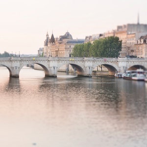 Paris Photography - Dawn, Pont Neuf, River Seine, Paris Fine Art Photograph, French Home Decor, Large Wall Art