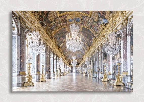 Photograph on Canvas Hall of Mirrors Paris Fine Art Photo on 