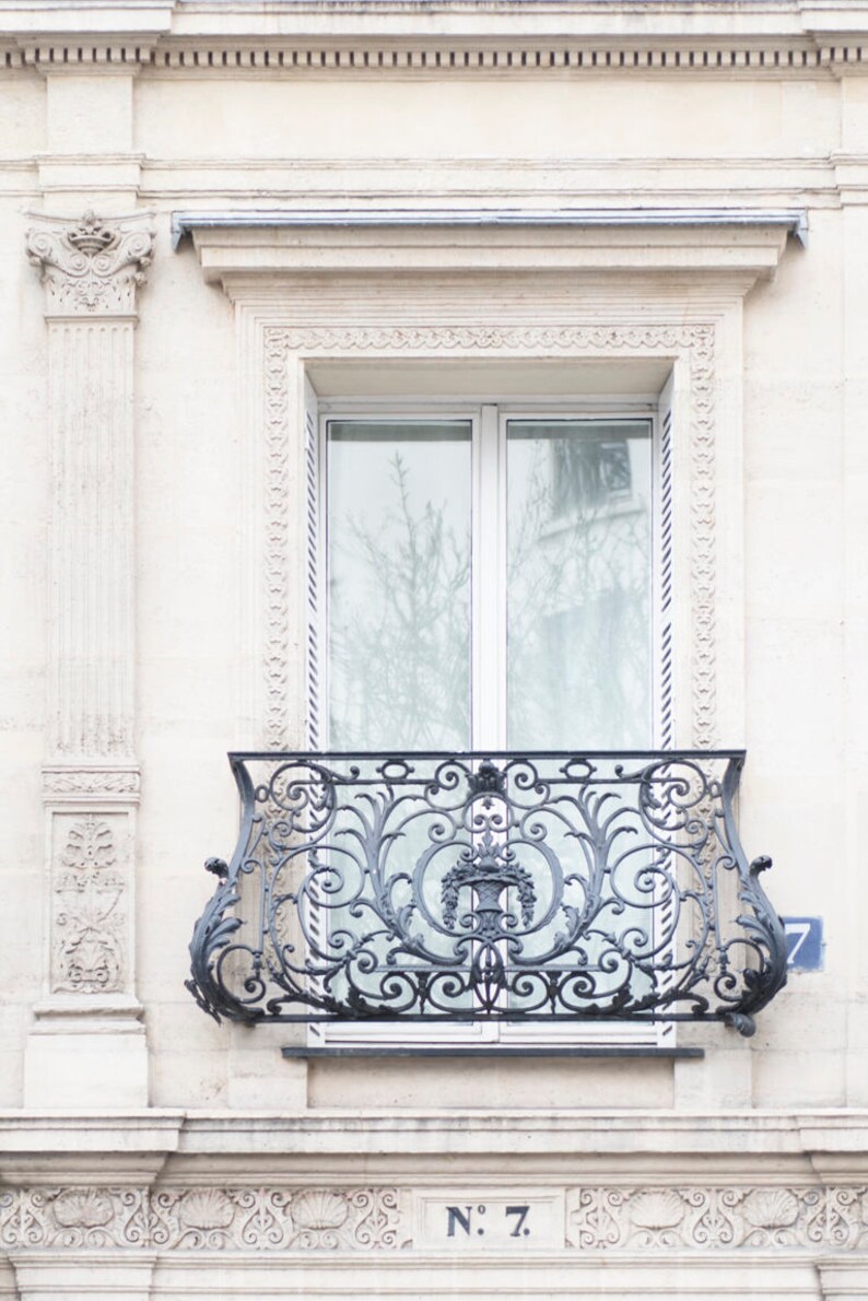 Kollektion av konsttryck i Paris - Paris i fransk blått, pastellblått och krämfärgat tavelvägg, Eiffeltornet, blåregn, stor väggkonst bild 6