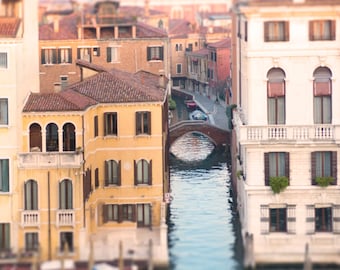 Venice Photography -  Grand Canal in Venice, Italy Travel Photograph, Home Decor, Large Wall Art