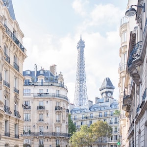 Paris Photography Under Paris Skies, Eiffel Tower, Paris Art Print, Travel Fine Art Photograph, French Home Decor, Large Wall Art image 2