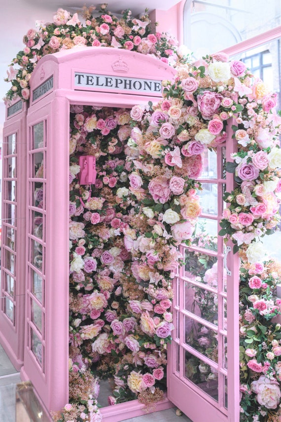 London Photograph the Pink Phone Booth London Phone Box Etsy