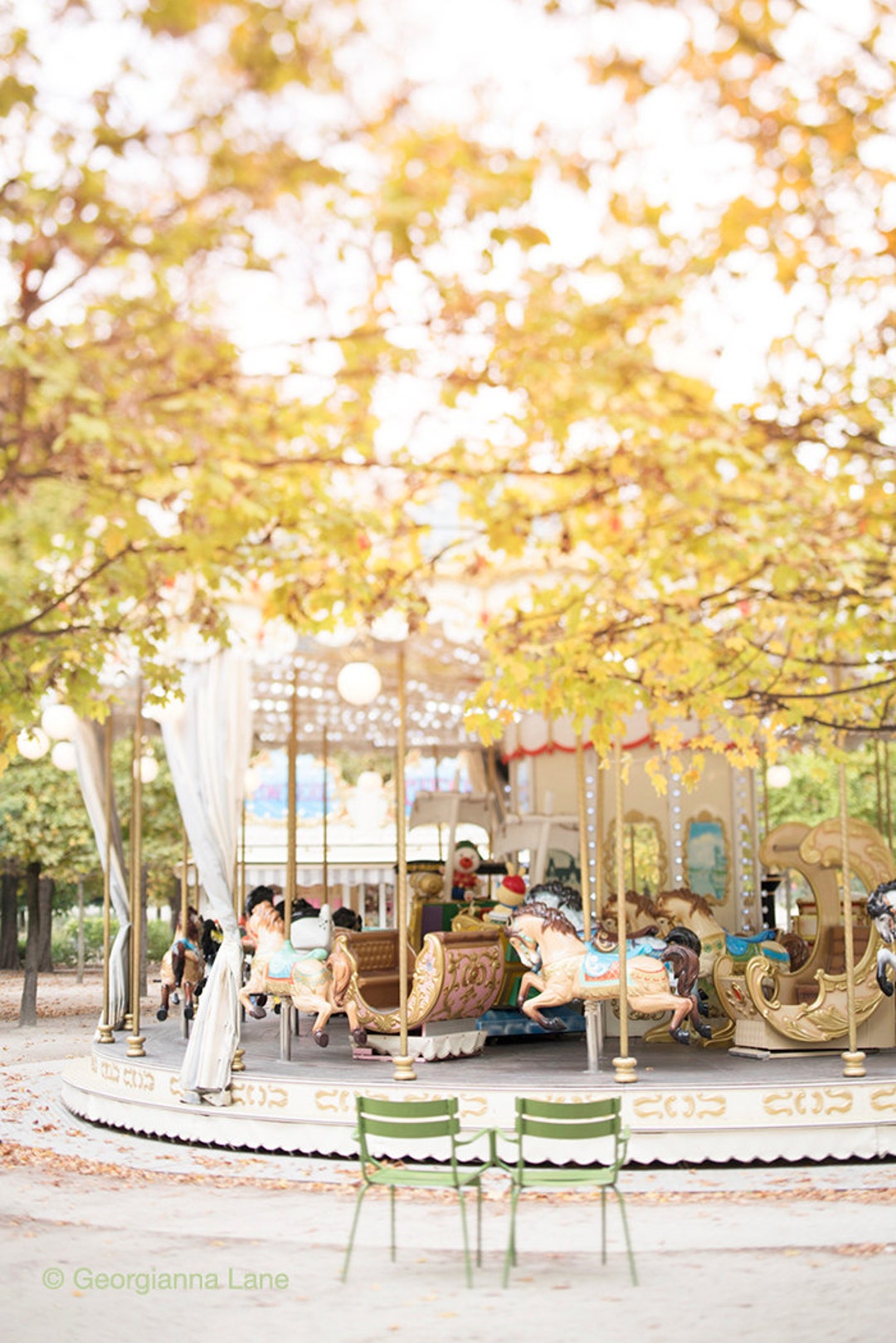 Paris Photography, Autumn Carousel in Paris, Tuileries, Fall in Paris ...