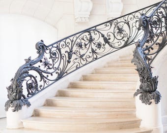 Paris Photography -  Petit Palais Staircase, Neutral Decor, French Home Decor, Large Wall Art